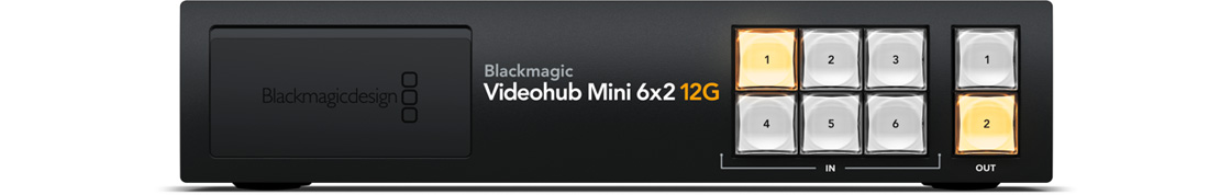 Blackmagic Videohub Mini 6x2 12G